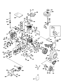 Engine Tecumseh Model Hssk50-67259l Diagram and Parts List for 38054 3900001 - 3999999 Toro Snow Blower