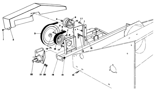 Cross Frame & Pulley Assemblies Diagram and Parts List for 30570 90001 - 99999 Toro Snow Blower