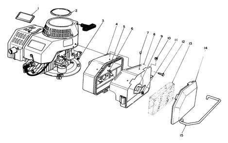 Engine Assembly Diagram and Parts List for 22025 5000001 - 5999999 Toro Lawn Mower