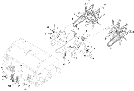 Part Location Diagram of 135-5952-03 Toro Arm-Trail
