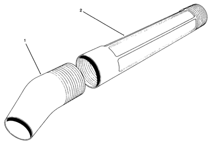 Blower Tube Assembly Diagram and Parts List for 51577 49000001 - 49999999 Toro Leaf Blower / Vacuum