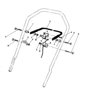 Control Assembly Diagram and Parts List for 16585C 8000001 - 8999999 Toro Lawn Mower