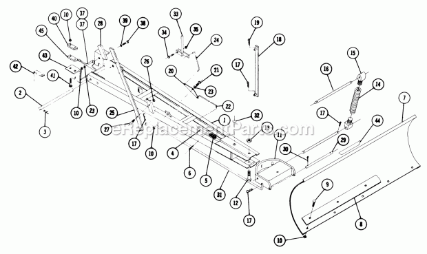 Parts List For Dozer Blade Model 6-4111 Diagram and Parts List for ST-326 1966 Toro Snow Blower