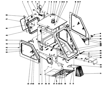 Part Location Diagram of 25-4270 Toro Inside Door Handle-L.H.