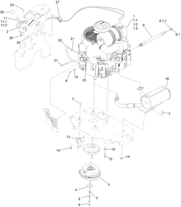 Engine Assembly Diagram and Parts List for 72950 406397843-999999999 Toro Lawn Mower