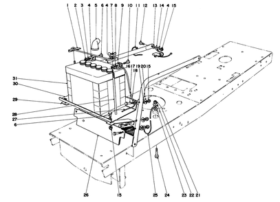 Electrical Assembly Diagram and Parts List for 55166 3000001 - 3999999 Toro Lawn Tractor