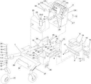 Part Location Diagram of 120-6497 Toro Decal-Control Panel, Efi
