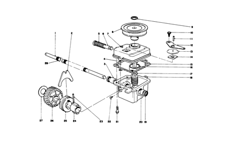 Gear Case Assembly Diagram and Parts List for 20690 8000001 - 8999999 Toro Lawn Mower