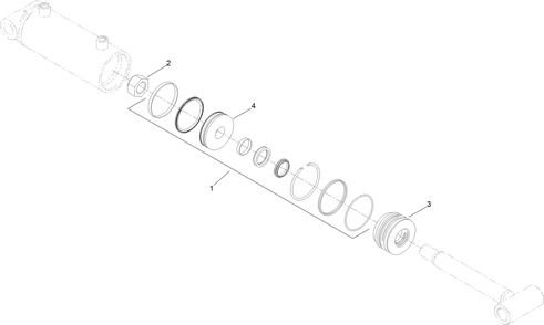 Hydraulic Cylinder Assembly No. 137-3827 Diagram and Parts List for 22983 410480000 - 411799999 Toro Lawn Tractor Accessories