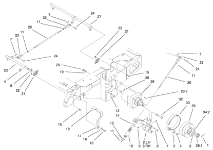 Part Location Diagram of E808283 Toro DISCONTINUED