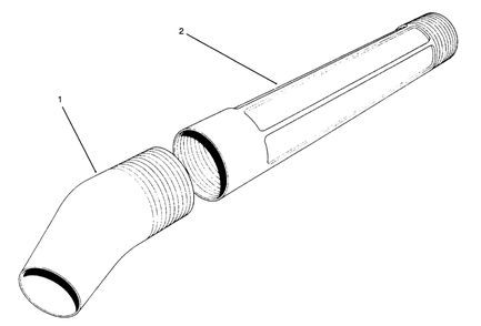 Blower Tube Assembly Diagram and Parts List for 51575 39000001 - 39999999 Toro Leaf Blower / Vacuum