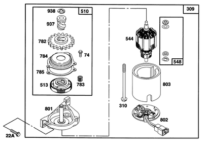 Part Location Diagram of 492922 Toro Head Assembly.-Starter