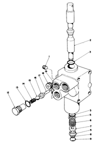Valve Assembly No. 43-1700 Diagram and Parts List for 30775 600001 - 699999 Toro Lawn Tractor