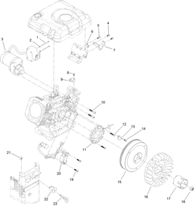 Ignition And Electrical Assembly Diagram and Parts List for 38891 409000000 - 411399999 Toro Snow Blower