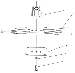 Blade Assembly Diagram and Parts List for 20913B 69000001 - 69999999 Toro Lawn Mower