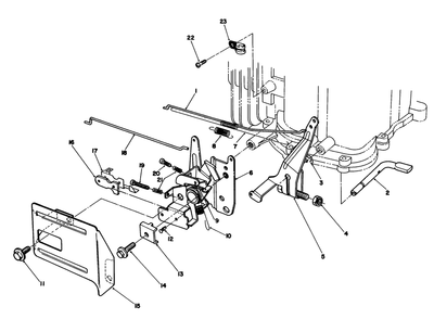 Governor Assembly (Model No. Vml0-2) Diagram and Parts List for 20211 1000001 - 1999999 Toro Lawn Mower
