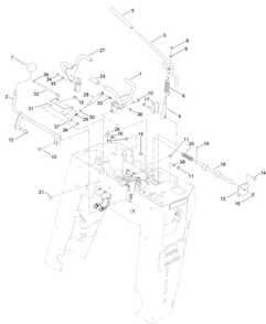 Part Location Diagram of 138-3123-03 Toro Plate-Bushing