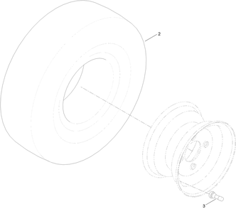 2 Ply Wheel And Tire Assembly No. 131-3670 Diagram and Parts List for 74781 316000001 - 316999999 Toro Lawn Tractor