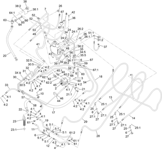 Lift Valve And Pump Assembly Diagram and Parts List for 22530 414400000 - 999999999 Toro Lawn Tractor Accessories