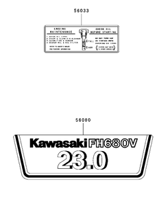 Decal Assembly Diagram and Parts List for 74416 (250000001-250005000)(2005) Toro Lawn Mower