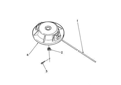Non-Metallic Fixed Line Cutting Head (Optional) Diagram and Parts List for 51675 1000001 - 1999999 Toro Trimmer