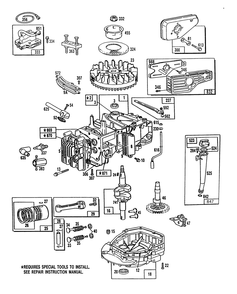 Engine Model No. 124702-0136-01 Diagram and Parts List for 26562 0000001 - 0999999 Toro Lawn Mower