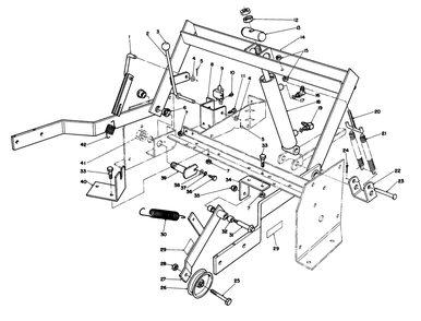 Part Location Diagram of 54-2100 Toro DISCONTINUED