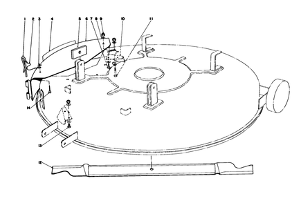 Mulcher Kit Model 59155 (Optional) Diagram and Parts List for 56155 5000001 - 5999999 Toro Lawn Tractor