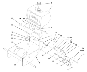 Part Location Diagram of 93-1156 Toro DISCONTINUED