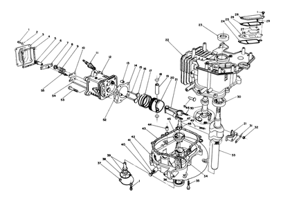 Engine Assembly Diagram and Parts List for 20626C 6000001 - 6999999 Toro Lawn Mower