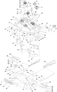 Part Location Diagram of 131-7718 Toro Deck Decal Asm
