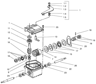 Gear Case Assembly 93-4073 Diagram and Parts List for 21013 8900001 - 8999999 Toro Lawn Mower