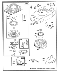 Engine Gts-150 Diagram and Parts List for 26631BC 5900001 - 5999999 Toro Lawn Mower