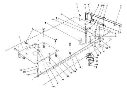 Traction Assembly Diagram and Parts List for 56155 5000001 - 5999999 Toro Lawn Tractor