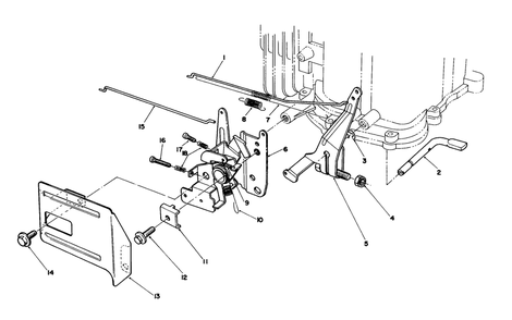 Governor Assembly (Model No. Vmh7) Diagram and Parts List for 20526C 8000001 - 8999999 Toro Lawn Mower