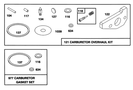 Engine Gts-150 (Model No. 20465 Only)(Model No. 97772-0110-02) Diagram and Parts List for 20465 5900001 - 5999999 Toro Lawn Mower