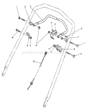 Traction Control Assembly Diagram and Parts List for 26551 9000001-9999999 - 1989 Toro Lawn Mower
