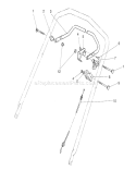 Traction Control Assembly Diagram and Parts List for 26620BF 1000001-1999999 - 1991 Toro Lawn Mower