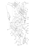 Housing Assembly Diagram and Parts List for 26620BG 0009001-0999999 - 1990 Toro Lawn Mower