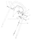 Traction Control Assembly Diagram and Parts List for 26620B 1000001-1999999 - 1991 Toro Lawn Mower