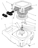 Recoil Assembly Diagram and Parts List for 26620B 2000001-2999999 - 1992 Toro Lawn Mower