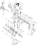 Gear Case Assembly Diagram and Parts List for 26620B 2000001-2999999 - 1992 Toro Lawn Mower
