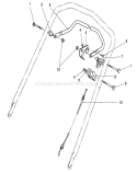 Traction Control Assembly Diagram and Parts List for 26620C 9000001-9999999 - 1989 Toro Lawn Mower