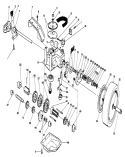 Gear Case Assembly Diagram and Parts List for 26620C 9000001-9999999 - 1989 Toro Lawn Mower