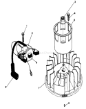 Magneto & Flywheel Assembly Diagram and Parts List for 26621B 1000001-1999999 - 1991 Toro Lawn Mower