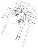 Traction Control Assembly Diagram and Parts List for 26621B 1000001-1999999 - 1991 Toro Lawn Mower