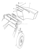 Side Discharge Chute Diagram and Parts List for 26621B 2000001-2999999 - 1992 Toro Lawn Mower
