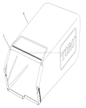 Grass Bag Assembly Diagram and Parts List for 26621B 2000001-2999999 - 1992 Toro Lawn Mower