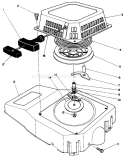 Recoil Assembly Diagram and Parts List for 26621 0000001-0999999 - 1990 Toro Lawn Mower