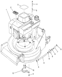 Engine Assembly Diagram and Parts List for 26621 0000001-0999999 - 1990 Toro Lawn Mower